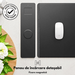 PC, gaming si accesorii - Periferice PC - Mousepad - Mousepad cu Incarcare rapida Wireless 2x15W, Protectie pentru birou Dasbo®, Rezistent la apa si usor de curatat - Infinity.ro