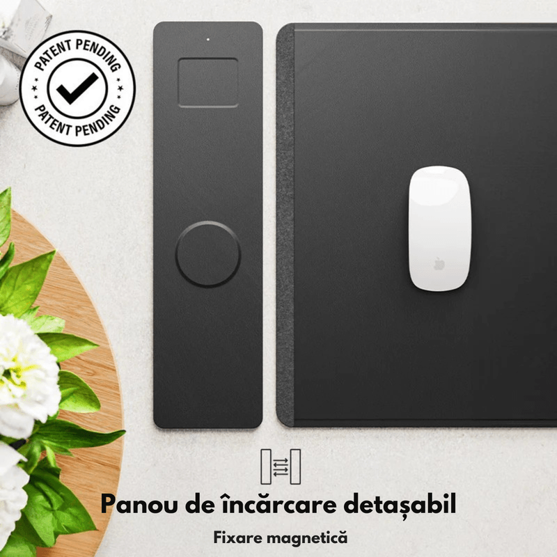 PC, gaming si accesorii - Periferice PC - Mousepad - Mousepad cu Incarcare rapida Wireless 2x15W, Protectie pentru birou Dasbo®, Rezistent la apa si usor de curatat - Infinity.ro