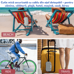 Casa si Gradina - Constructii - Depozitare, transport si protectie - Seifuri si casete de valori - Seif Portabil Antifurt cu Cod Numeric, Dasbo®, Caseta de Valori Impermeabila cu sistem de blocare, Cablu de siguranta - Infinity.ro