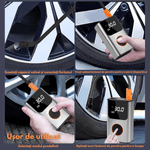 Auto si Moto - Reparatii si depanare - Compresoare auto - Compresor de Aer Portabil 6-in-1, Pompa Auto Multifunctionala, Bicicleta, Motocicleta si Mingi, cu Baterie 5200mAh - Infinity.ro
