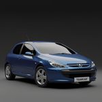 Auto si Moto - Intretinere auto - Covorase auto - Covorase Auto Tip Tavita Compatibile Peugeot 307 Hatchback 3 usi 2001-2005 Blue - Infinity.ro
