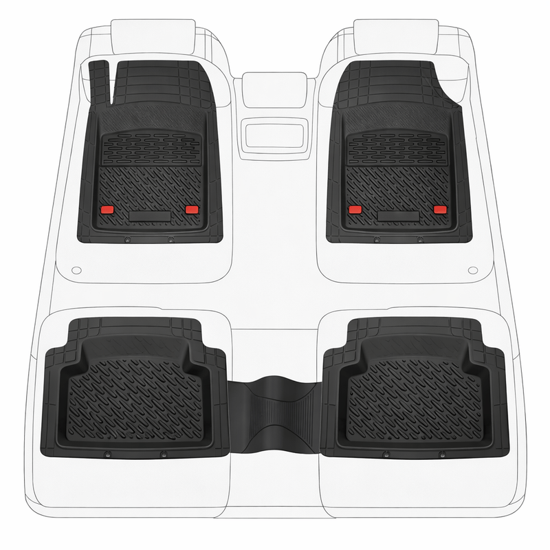 Auto si Moto - Intretinere auto - Covorase auto - Covorase Auto Tip Tavita Compatibile Peugeot 307 Hatchback 3 usi 2001-2005 Black - Infinity.ro