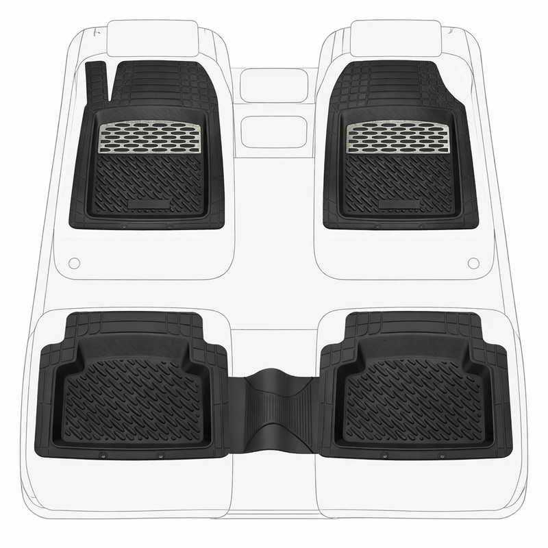 Auto si Moto - Intretinere auto - Covorase auto - Covorase Auto TeamCar® Tip Tavita Compatibile Peugeot 508 I (2010-2018) Silver - Infinity.ro