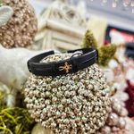 Fashion, accesorii si bijuterii - Barbati - Bijuterii barbati - Bratari barbati - Bratara din piele naturala cu Cruciulita din Aur 14k, reglabila, unisex, realizata manual - Infinity.ro