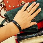 Fashion, accesorii si bijuterii - Barbati - Bijuterii barbati - Bratari barbati - Bratara din piele naturala cu Cruciulita din Aur 14k, reglabila, unisex, realizata manual - Infinity.ro