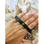 Fashion, accesorii si bijuterii - Barbati - Bijuterii barbati - Bratari barbati - Bratara din piele naturala cu Cruciulita din Aur 14k, reglabila, unisex, realizata manual - Infinity.ro