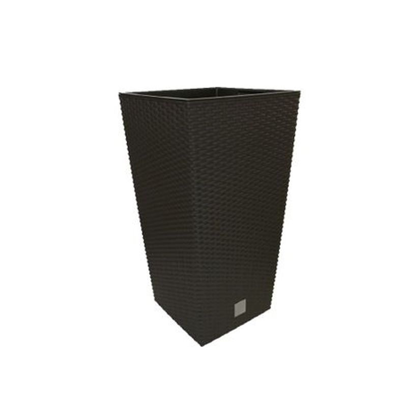Casa si Gradina - Gradinarit si plante - Plante si ghivece - Ghivece si suporturi - Ghiveci pentru flori tip ratan SGTT Rato 225, capacitate 8/16.3 l, maro - Infinity.ro