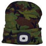 Fashion, accesorii si bijuterii - Barbati - Accesorii barbati - Caciuli si sepci barbati - Caciula cu LED reincarcabila prin USB,4xSMD LED,Li-Ion,Army Camouflage,marime universala - Infinity.ro