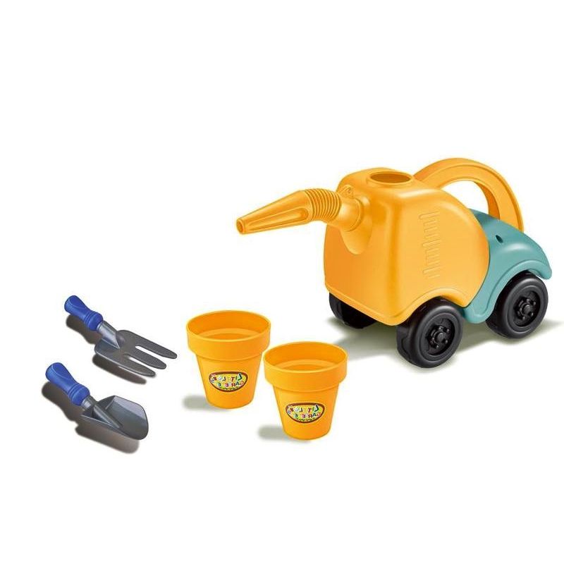 Jucarii, Copii si Bebe - Jucarii si jocuri - Jucarii de rol - Set joaca gradinarit - Masina stropitoare pentru plaja si nisip, Strend Pro, cu 4 accesorii - Infinity.ro