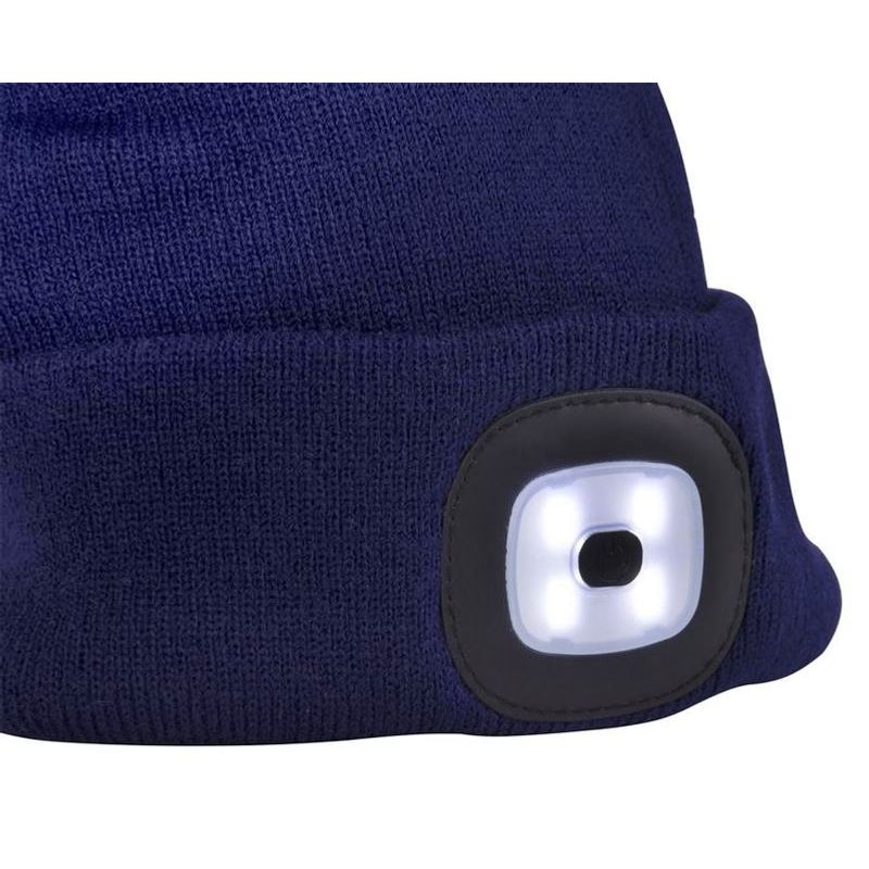 Fashion, accesorii si bijuterii - Barbati - Accesorii barbati - Caciuli si sepci barbati - Caciula cu led reincarcabila, Strend Pro Blue, unisex, marime universal, USB, 4xSMD, Li-Ion - Infinity.ro