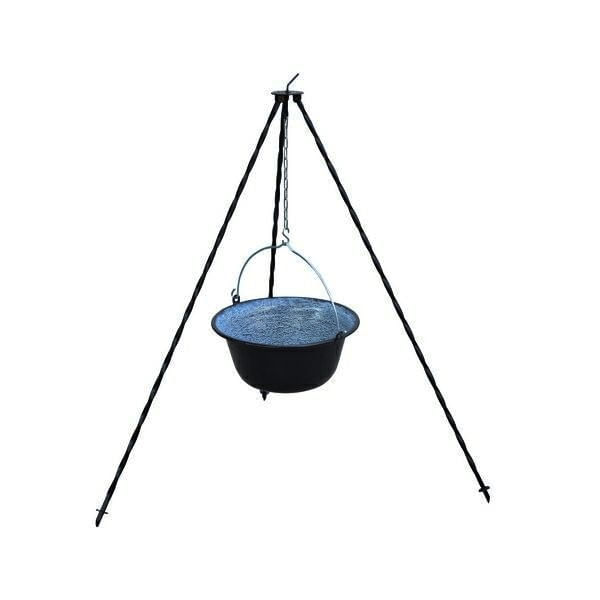 Set ceaun emailat 10 l SGTT + trepied 120 cm