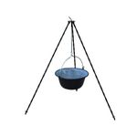 Sport si Outdoor - Camping - Bucatarie de camping - Vesela camping - Set ceaun emailat 10 l SGTT + trepied 120 cm - Infinity.ro