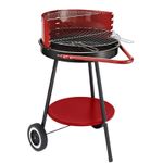 Casa si Gradina - Gradina si terasa - Gratare si accesorii - Gratare de gradina - Gratar gradina portabil cu roti si grill cromat SGTT BBQ - Infinity.ro