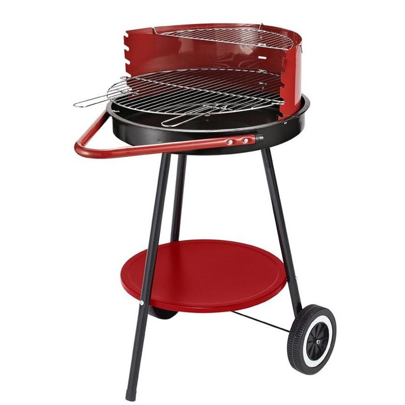 Casa si Gradina - Gradina si terasa - Gratare si accesorii - Gratare de gradina - Gratar gradina portabil cu roti si grill cromat SGTT BBQ - Infinity.ro