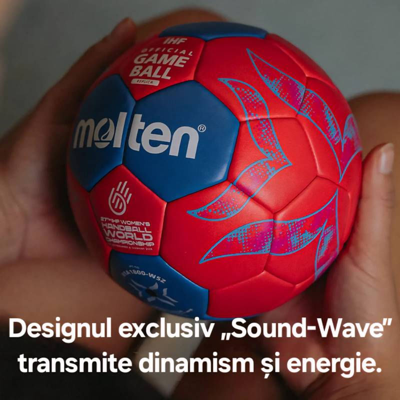 Sport si Outdoor - Sporturi de echipa - Handbal - Minge handbal Molten A1800, design CM de Handbal 2025, recomanda pentru antrenament, marime 3 - Infinity.ro