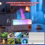 Electronice si Electrocasnice - Climatizare si sisteme de incalzire - Aparate filtrare aer - Umidificatoare - Umidificator Aer Tip Radio cu 12 Culori si 8 Sunete din Natura, Difuzor Uleiuri Esentiale 4-in-1 - Infinity.ro