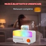 Electronice si Electrocasnice - Climatizare si sisteme de incalzire - Aparate filtrare aer - Umidificatoare - Umidificator Aer Tip Radio cu 12 Culori si 8 Sunete din Natura, Difuzor Uleiuri Esentiale 4-in-1 - Infinity.ro