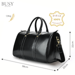 Sport si Outdoor - Articole de voiaj - Genti voiaj - Geanta din piele naturala, Meta, Oil Black - Infinity.ro