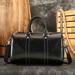 Sport si Outdoor - Articole de voiaj - Genti voiaj - Geanta din piele naturala, Meta, Oil Black - Infinity.ro