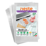 Market - Curatenie si intretinere casa - Produse bucatarie - Pungi si folii alimentare - Pungi Gofrate Neste pentru Vidat Alimente – Set 100 Bucati, Dimensiuni Variate - - Infinity.ro
