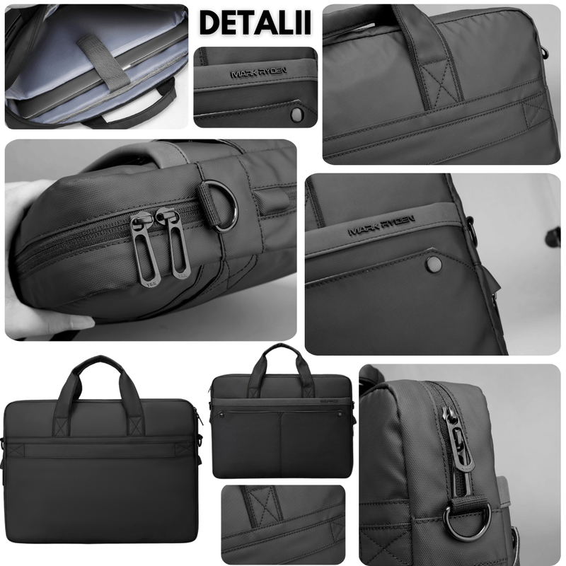 Laptop, Telefoane si Tablete - Laptopuri si accesorii - Accesorii Laptop - Genti laptop - Geanta pentru Laptop si Tableta 15.6 inch, Design Elegant Casual-Business Mark Ryden, de umar, Compartimente Protejate - Infinity.ro