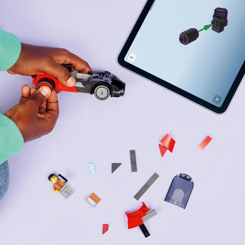 Jucarii, Copii si Bebe - Jucarii si jocuri - Seturi de constructie si cuburi - Seturi de constructie - LEGO City Supermasina Electrica Rosie si Neagra 60486 - Infinity.ro