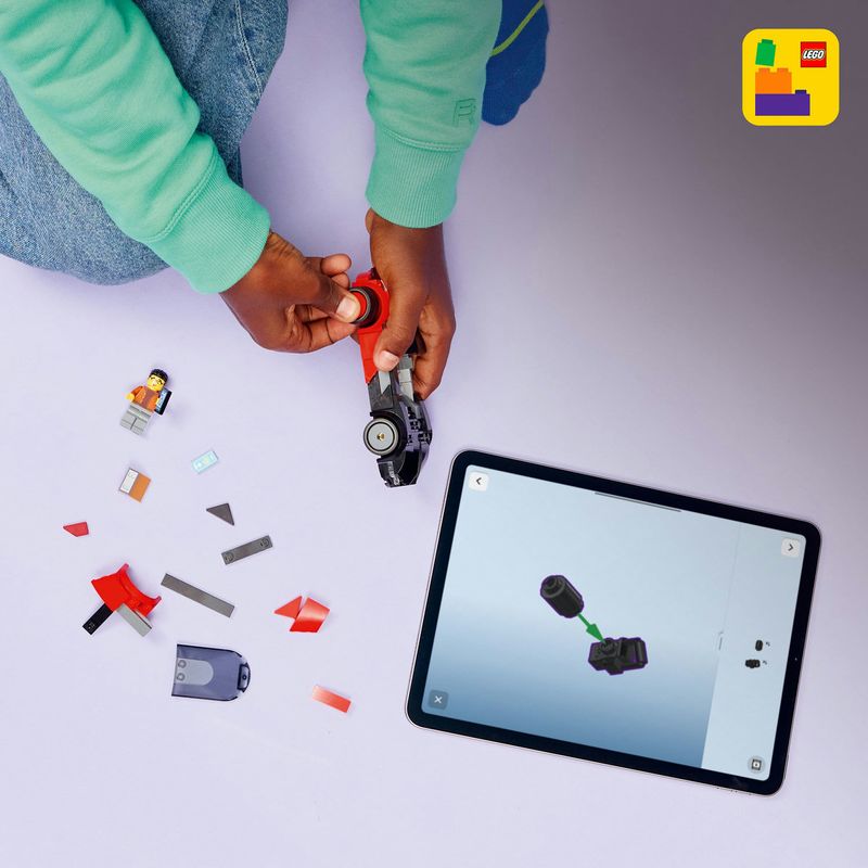 Jucarii, Copii si Bebe - Jucarii si jocuri - Seturi de constructie si cuburi - Seturi de constructie - LEGO City Supermasina Electrica Rosie si Neagra 60486 - Infinity.ro