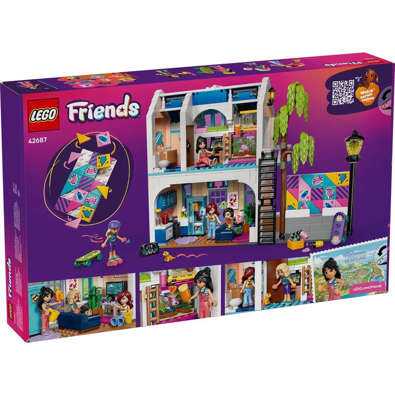 Jucarii, Copii si Bebe - Jucarii si jocuri - Seturi de constructie si cuburi - Seturi de constructie - LEGO Friends Casa Familiei lui Liann 42687 - Infinity.ro
