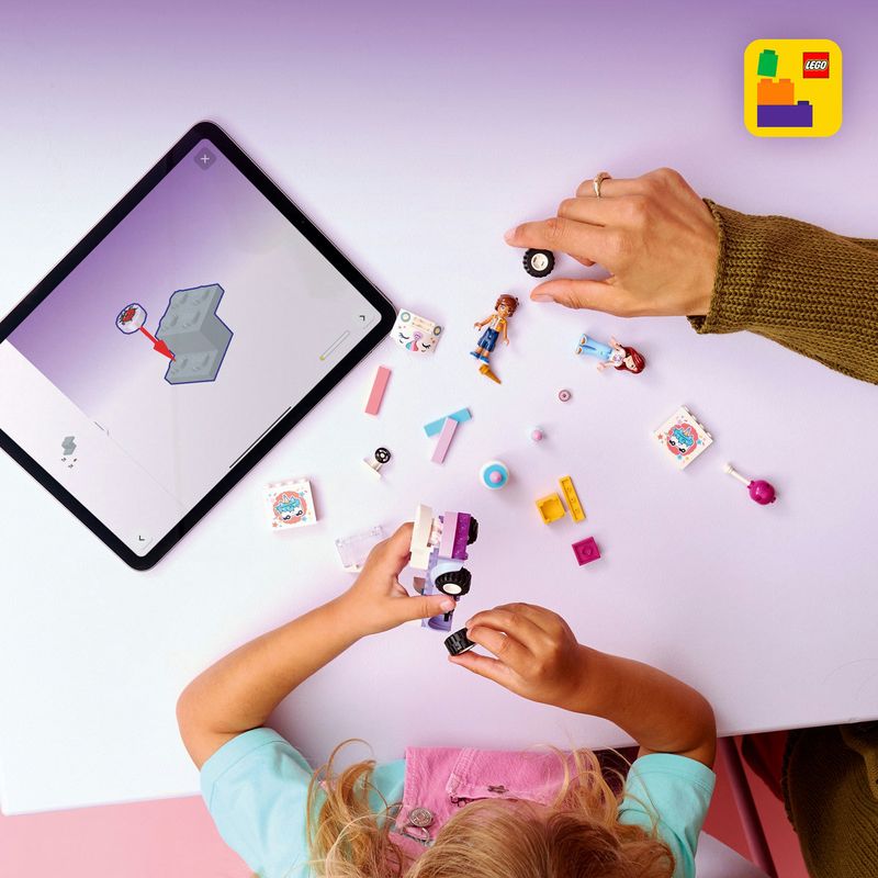 Jucarii, Copii si Bebe - Jucarii si jocuri - Seturi de constructie si cuburi - Seturi de constructie - LEGO Friends Masina Unicorn pentru Livrare de Torturi 42675 - Infinity.ro
