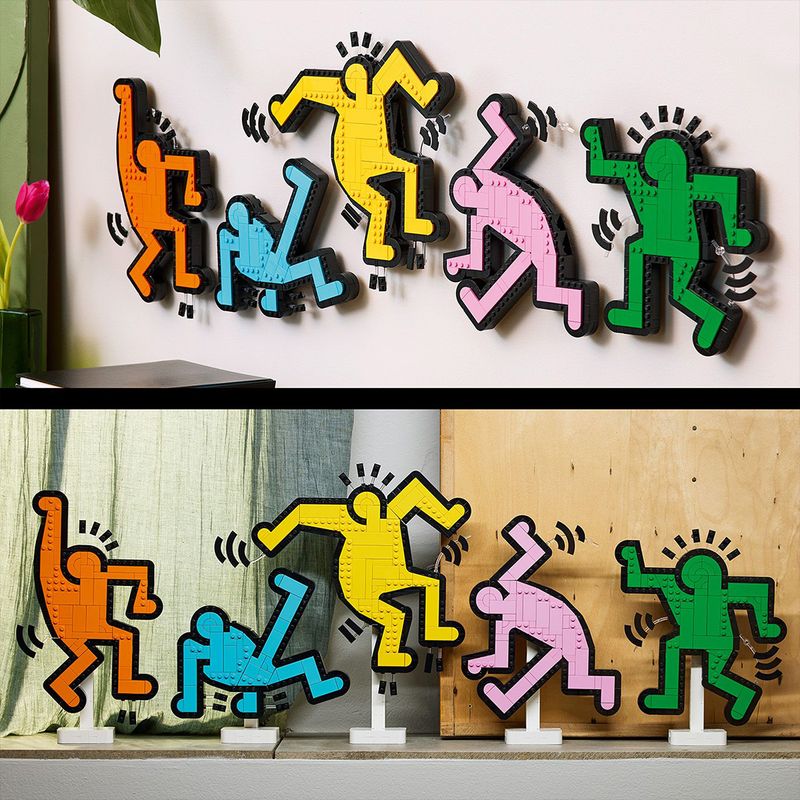 Jucarii, Copii si Bebe - Jucarii si jocuri - Seturi de constructie si cuburi - Seturi de constructie - LEGO Art Keith Haring Figurine care danseaza 31216 - Infinity.ro