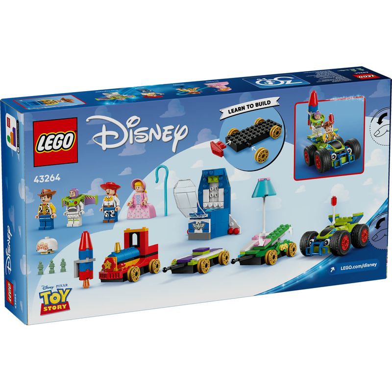 Jucarii, Copii si Bebe - Jucarii si jocuri - Seturi de constructie si cuburi - Seturi de constructie - LEGO Disney Toy Story 30th Anniversary Train & RC Car 43264 - Infinity.ro