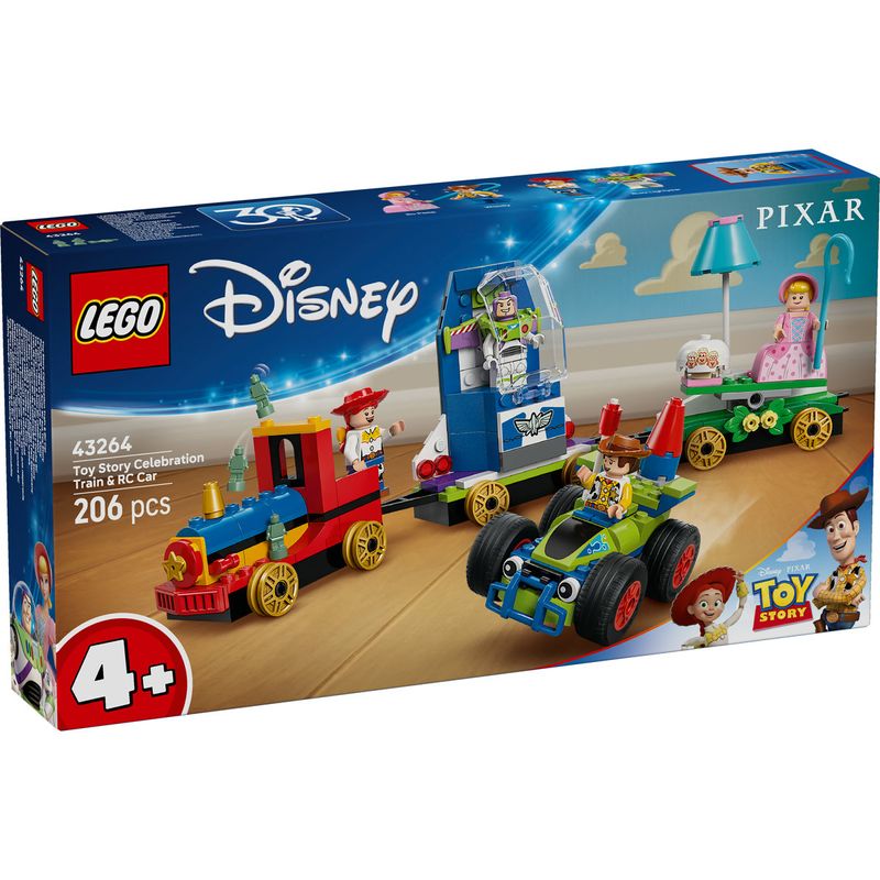 Jucarii, Copii si Bebe - Jucarii si jocuri - Seturi de constructie si cuburi - Seturi de constructie - LEGO Disney Toy Story 30th Anniversary Train & RC Car 43264 - Infinity.ro