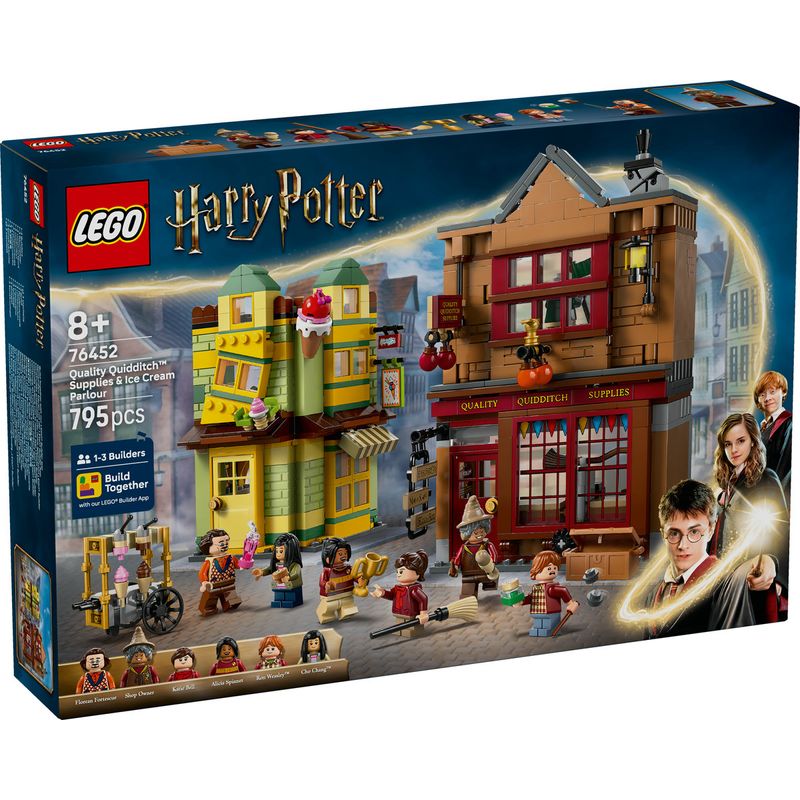 Jucarii, Copii si Bebe - Jucarii si jocuri - Seturi de constructie si cuburi - Seturi de constructie - LEGO Harry Potter Diagon Alley: Quality Quidditch & Ice Cream 76452 - Infinity.ro