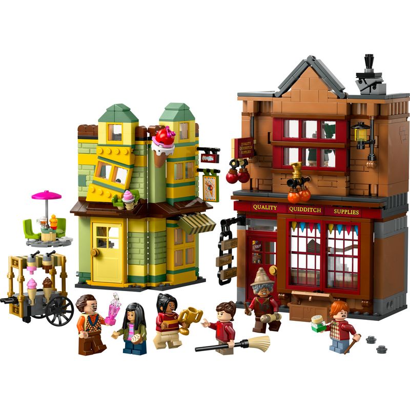 Jucarii, Copii si Bebe - Jucarii si jocuri - Seturi de constructie si cuburi - Seturi de constructie - LEGO Harry Potter Diagon Alley: Quality Quidditch & Ice Cream 76452 - Infinity.ro