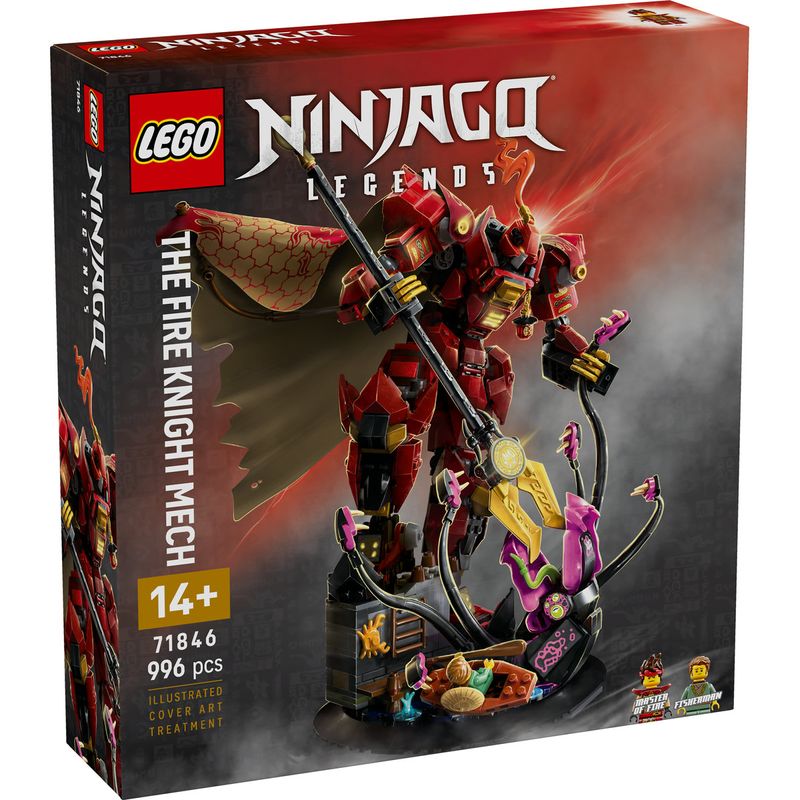 Jucarii, Copii si Bebe - Jucarii si jocuri - Seturi de constructie si cuburi - Seturi de constructie - LEGO NINJAGO Robotul cavaler al focului 71846 - Infinity.ro