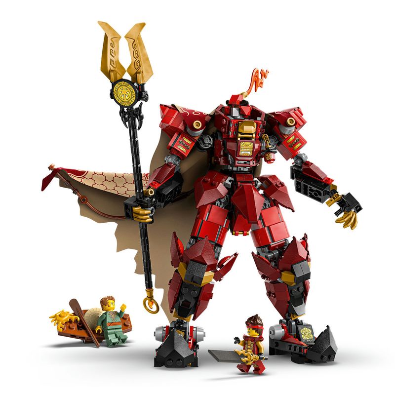 Jucarii, Copii si Bebe - Jucarii si jocuri - Seturi de constructie si cuburi - Seturi de constructie - LEGO NINJAGO Robotul cavaler al focului 71846 - Infinity.ro