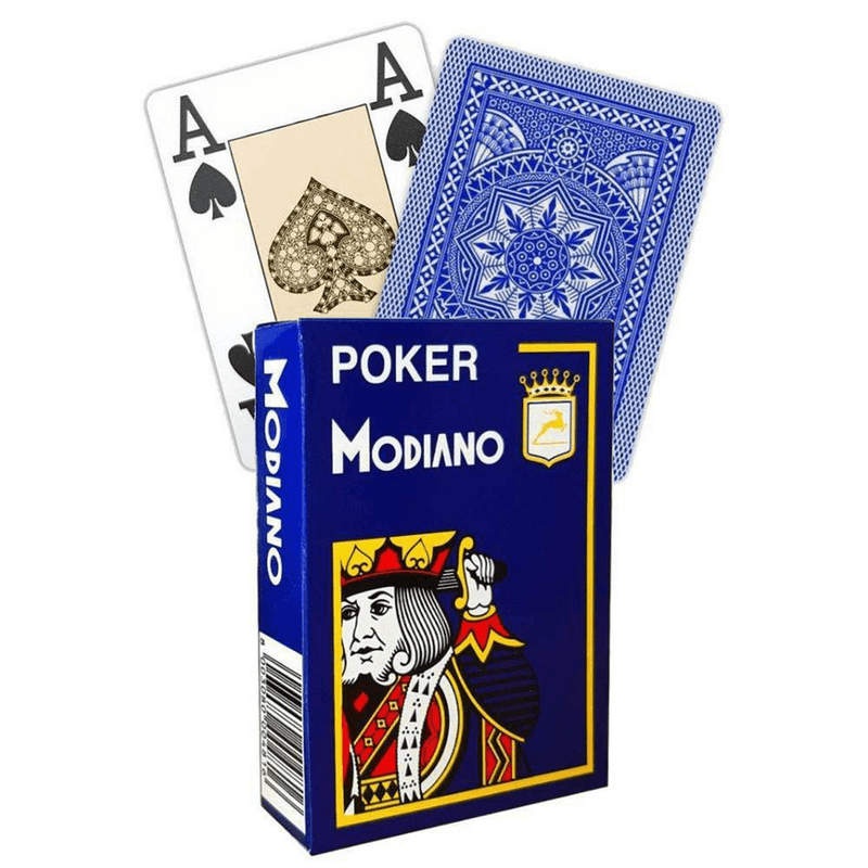 Jucarii, Copii si Bebe - Jucarii si jocuri - Jocuri si puzzle - Jocuri de societate - Modiano – Poker Playing Cards Blue - Infinity.ro