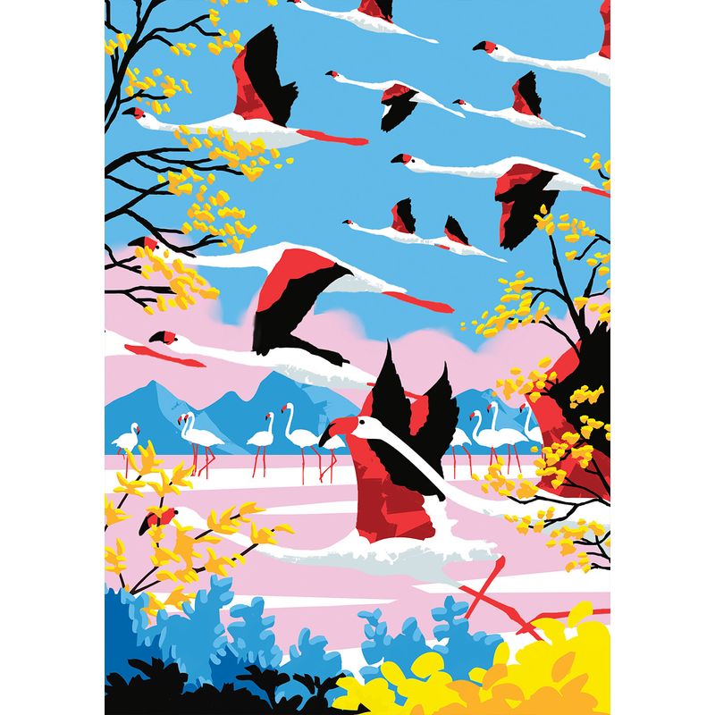 Jucarii, Copii si Bebe - Jucarii si jocuri - Jocuri si puzzle - Puzzle - Puzzle 500 piese Hachette L’Envol des Flamants Roses - Infinity.ro