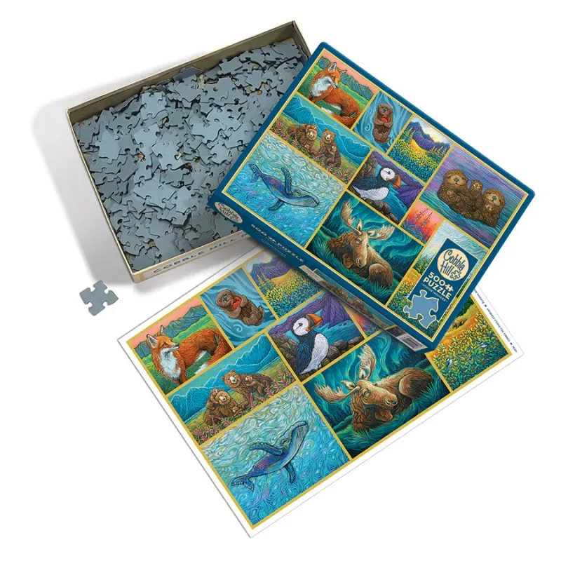 Jucarii, Copii si Bebe - Jucarii si jocuri - Jocuri si puzzle - Puzzle - Alaskan Animals – Puzzle 500 piese - Infinity.ro