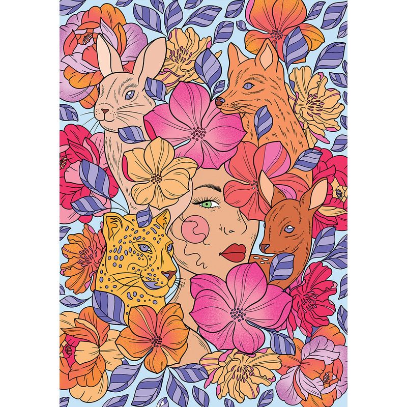 Jucarii, Copii si Bebe - Jucarii si jocuri - Jocuri si puzzle - Puzzle - Puzzle 1000 piese Hachette Amour Floral - Infinity.ro