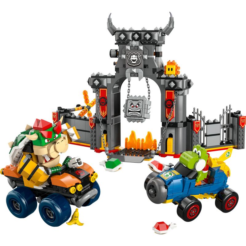 Jucarii, Copii si Bebe - Jucarii si jocuri - Seturi de constructie si cuburi - Seturi de constructie - LEGO Super Mario Mario Kart Castelul lui Bowser 72039 - Infinity.ro