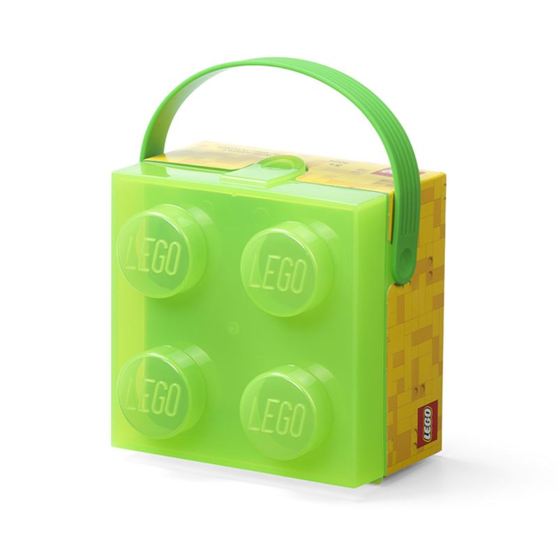 Casa si Gradina - Bucatarie si vesela - Organizare si depozitare bucatarie - Cutii alimentare - Cutie LEGO 2x2 - verde transparent - Infinity.ro