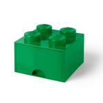 Casa si Gradina - Mobilier - Organizare si depozitare - Cutii depozitare - Cutie depozitare LEGO 2x2 cu sertar, verde - Infinity.ro