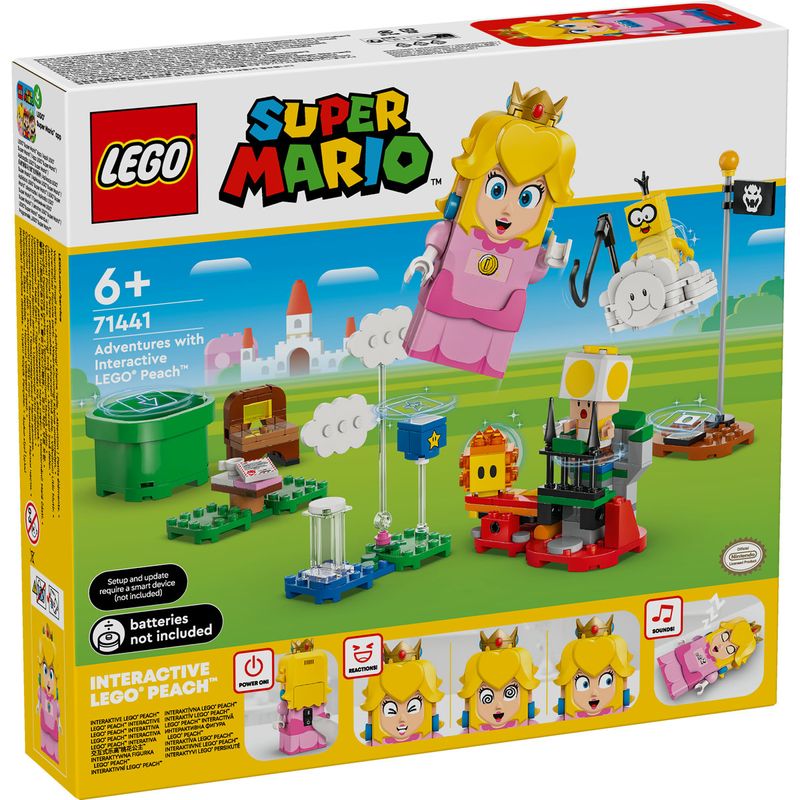 Jucarii, Copii si Bebe - Jucarii si jocuri - Seturi de constructie si cuburi - Seturi de constructie - LEGO Super Mario – Aventuri cu LEGO Peach interactiva 71441 - Infinity.ro