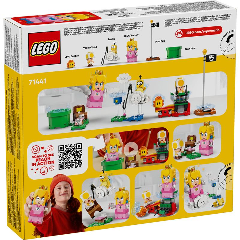 Jucarii, Copii si Bebe - Jucarii si jocuri - Seturi de constructie si cuburi - Seturi de constructie - LEGO Super Mario – Aventuri cu LEGO Peach interactiva 71441 - Infinity.ro