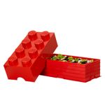 Casa si Gradina - Mobilier - Organizare si depozitare - Cutii depozitare - Cutie depozitare LEGO 2x4 rosu - Infinity.ro