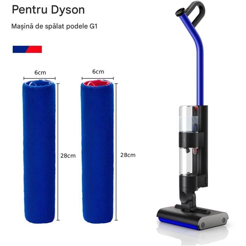 Electronice si Electrocasnice - Ingrijirea locuintei - Aspiratoare - Set 2 perii role PAA-home compatibil cu Dyson Wash G1 pentru curatare eficienta - Infinity.ro