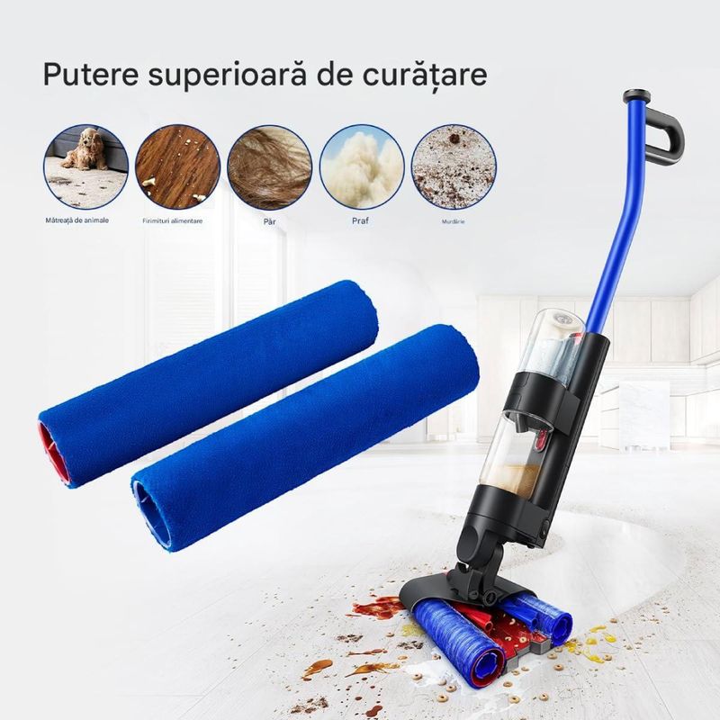 Electronice si Electrocasnice - Ingrijirea locuintei - Aspiratoare - Set 2 perii role PAA-home compatibil cu Dyson Wash G1 pentru curatare eficienta - Infinity.ro