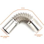 Auto si Moto - Piese auto si accesorii - Piese auto - Sisteme de esapament - Cot metalic de la Paa-Auto® pentru tub evacuare cu diametru de 22 mm - Infinity.ro