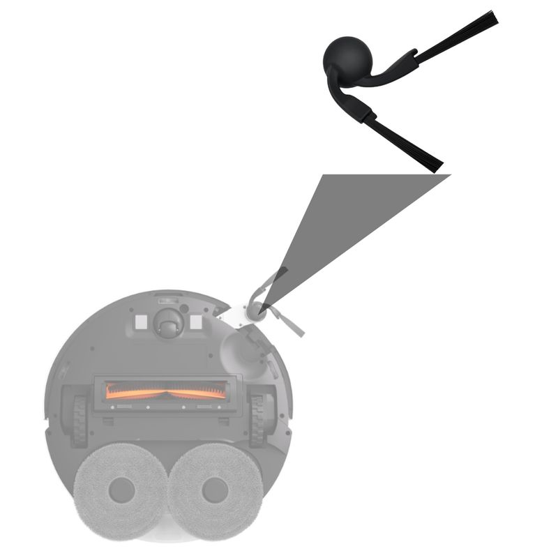 Electronice si Electrocasnice - Ingrijirea locuintei - Accesorii aparate pentru ingrijirea locuintei - Set 2 perii laterale PAA-home compatibil cu Xiaomi Vacuum Mop 5C S40 S40 Pro pentru curatare eficienta - Infinity.ro